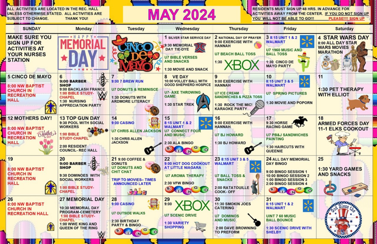 Ardmore May 2024 Calendar