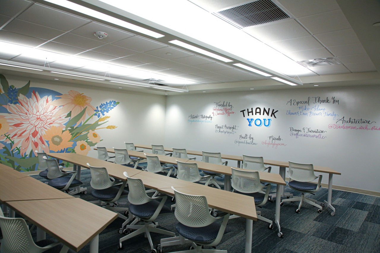 Renovated classroom at Goodrich Counseling Center