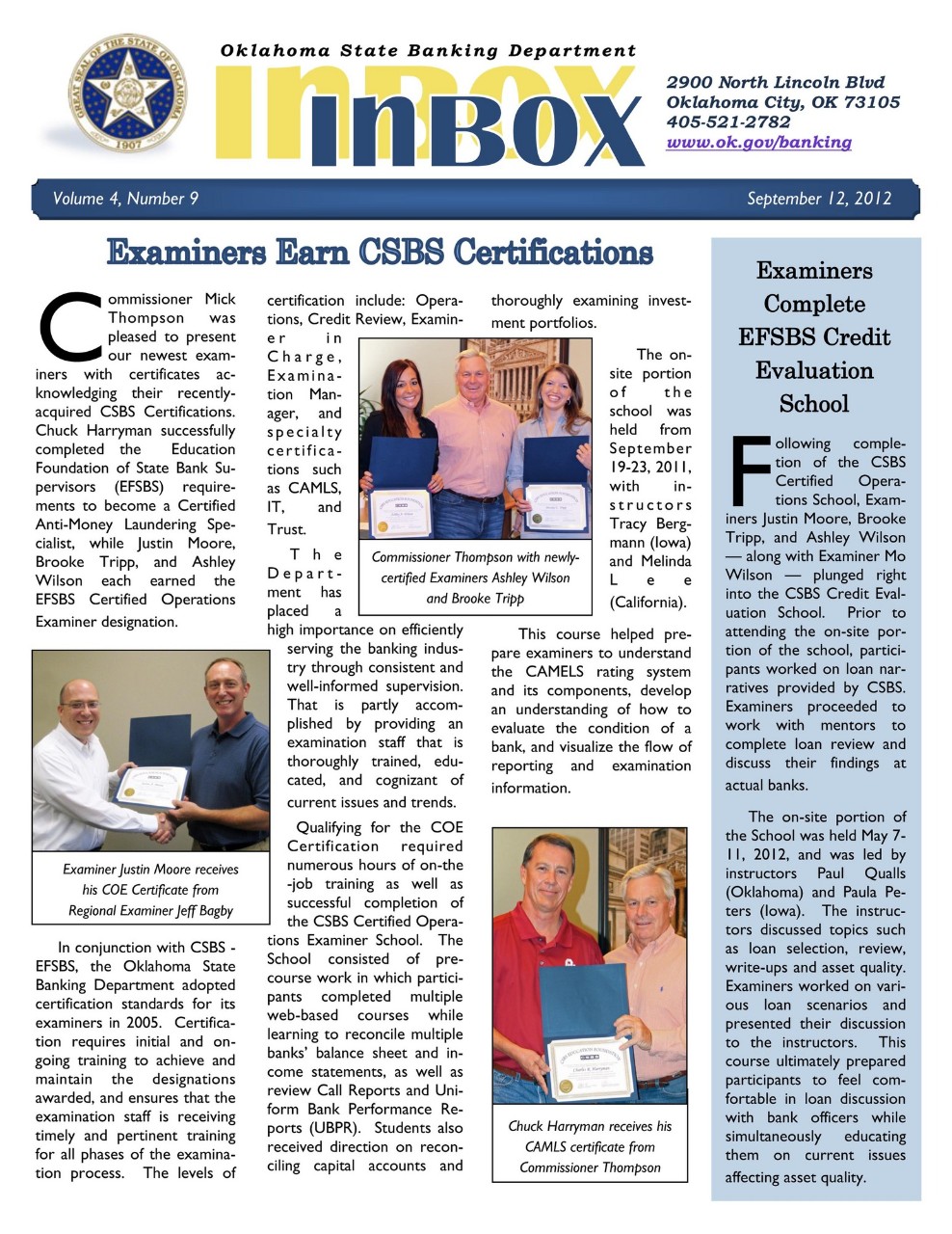 Newsletter Volume 04 Number 09