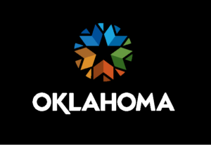 State star and Oklahoma text logo on a black background