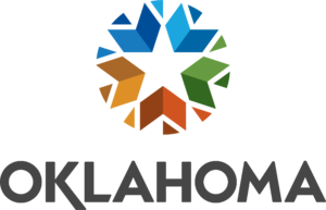State star and Oklahoma text logo on white background