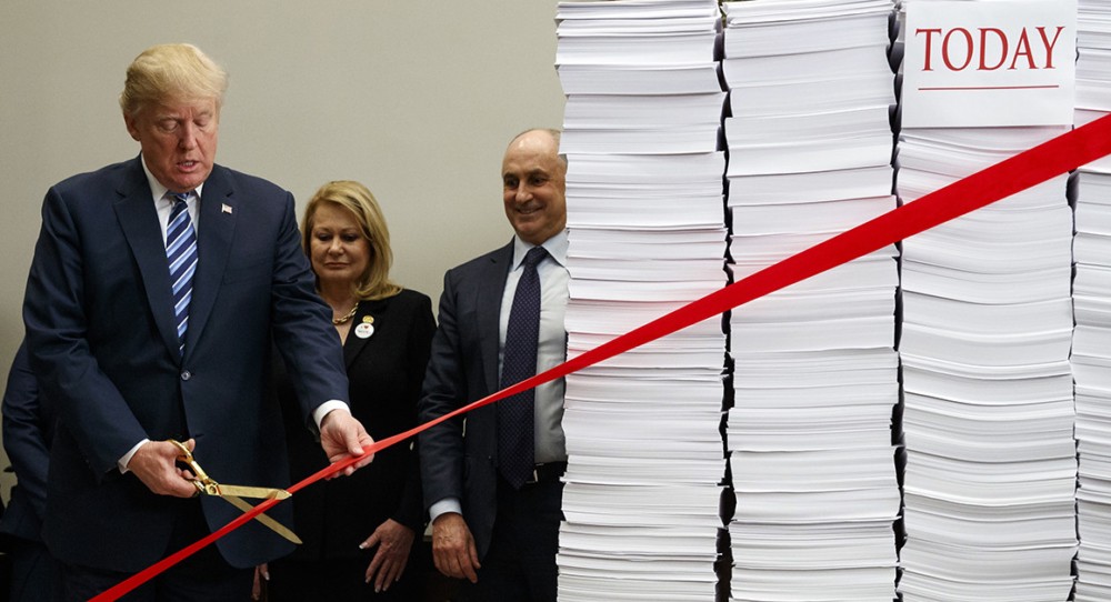 Trump cutting the red tape