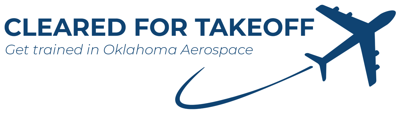 Cleared for Takeoff - Get trained in Oklahoma Aerospace logo