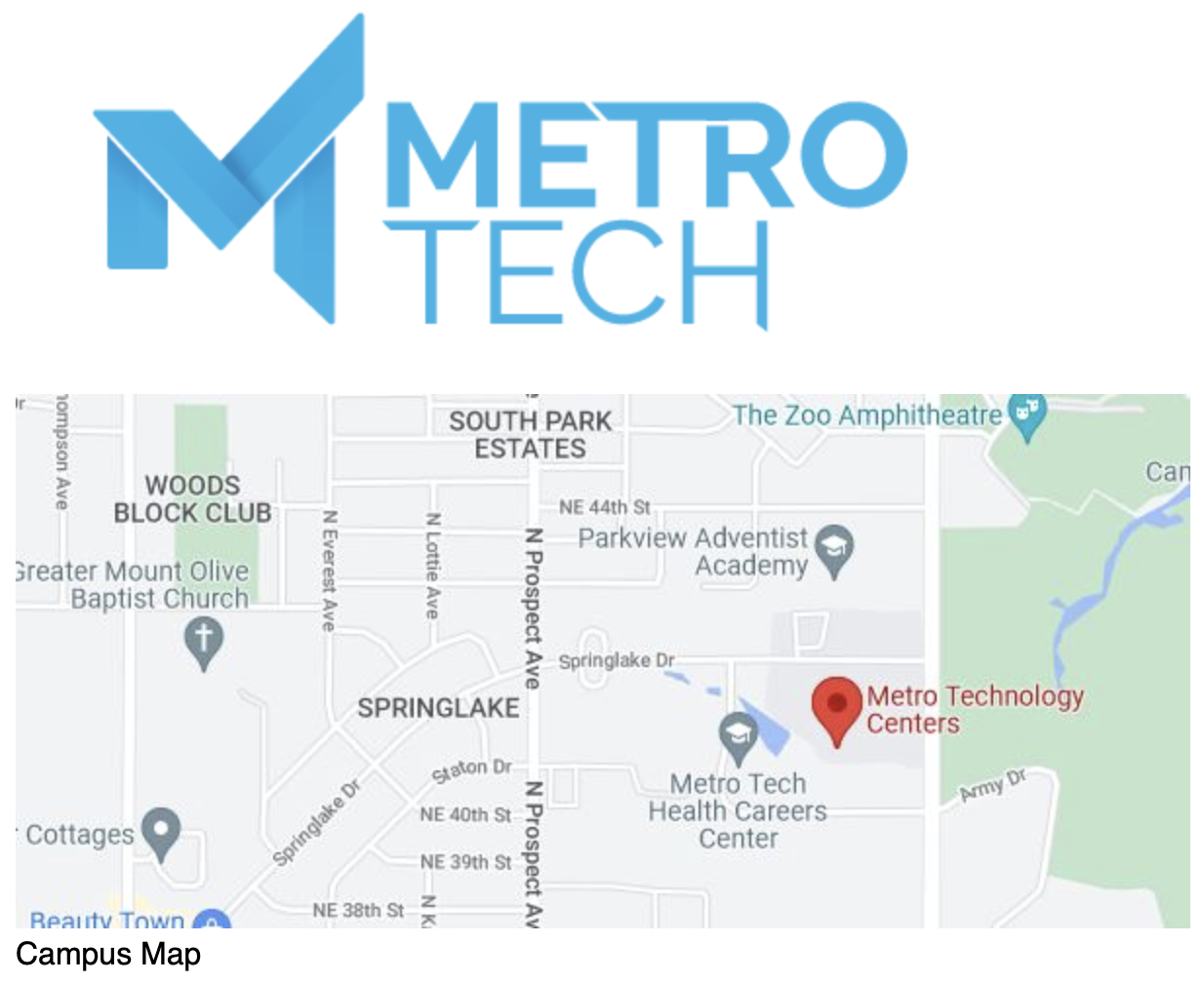 Metro Technology Centers' location on the Oklahoma map.
