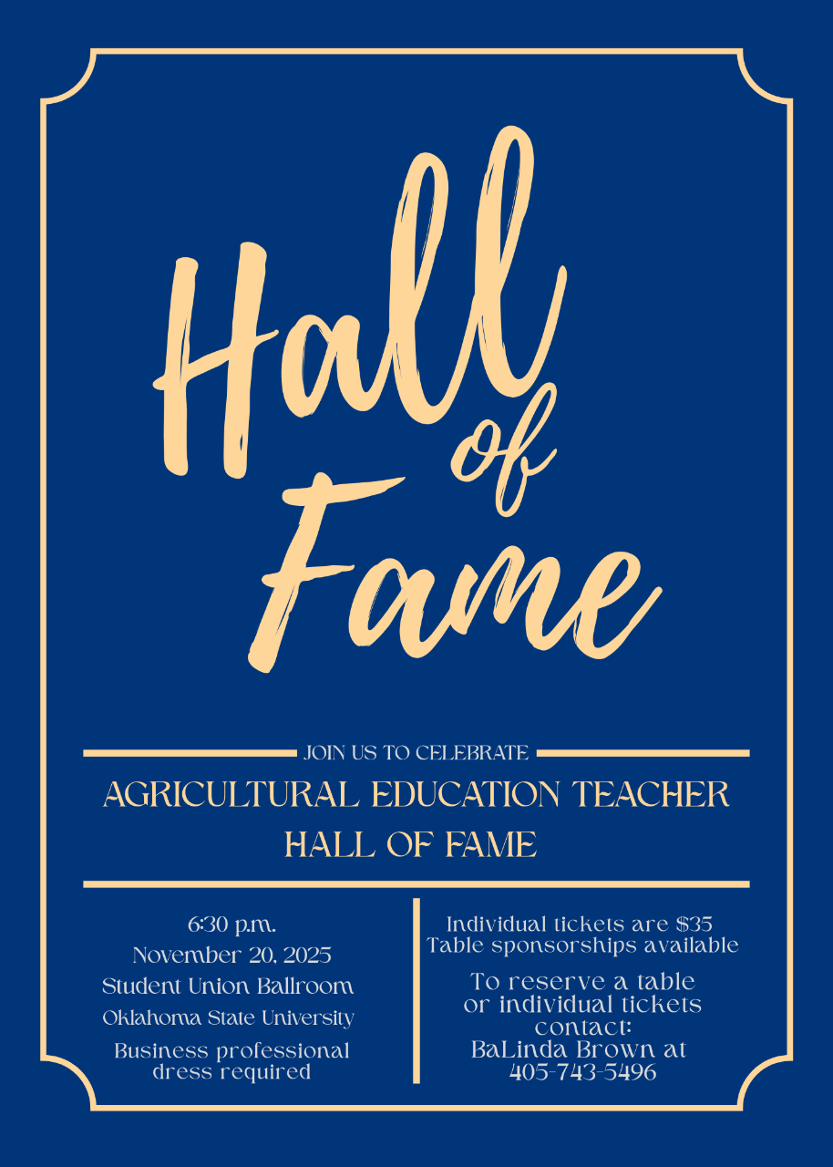 2025 Ag Teachers Hall of Fame