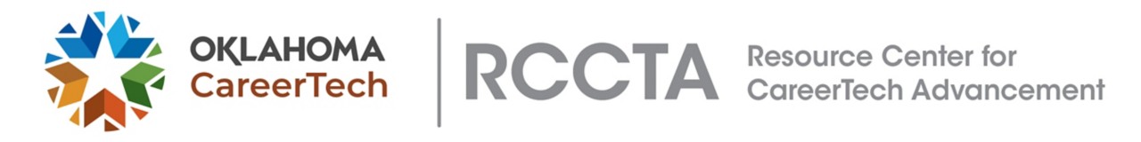 Resource Center for CareerTech Advancement divisional logo with white background (side-by-side) is for digital use only
