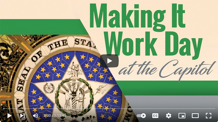 Making It Work Day at the Capitol; picture links to video in new tab.