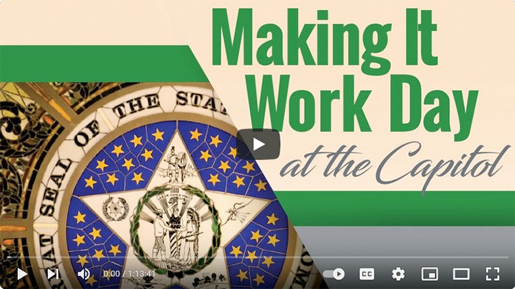 Making It Work Day at the Capitol; picture links to video in new tab.