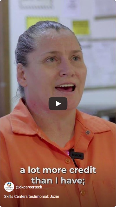 Jozie Baugh says she struggled with anxiety in large groups of people and lacked marketable job skills. But her decision to enroll in a CareerTech Skills Center program means she’ll leave prison with social skills, numerous certifications, and a renewed sense of purpose.