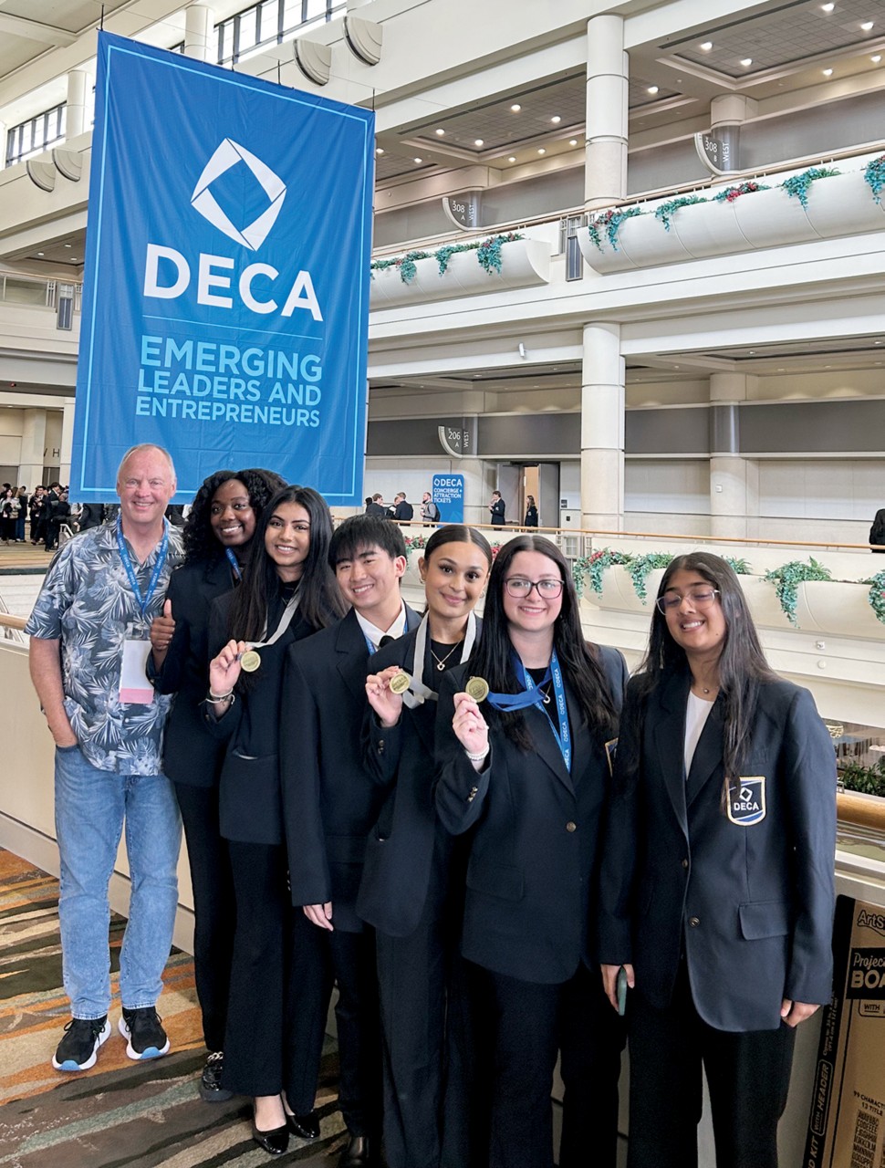 Oklahoma DECA members from Southmoore High School pose for a photo at the International Career Development Conference in Orlando, Florida.