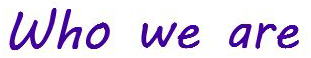 who-we-are who-we-are purple text