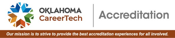 Accreditation Web Banner consists of 5 pictures of accreditors while accessing programs at technology centers.