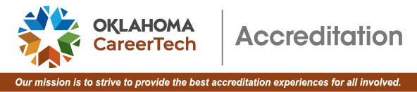 accreditation-sxs-rgb-tagline Accreditation Web Banner consists of 5 pictures of accreditors while accessing programs at technology centers.