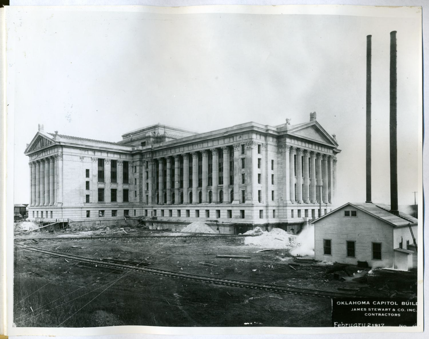 capitol under construction 1917-ok historical society
