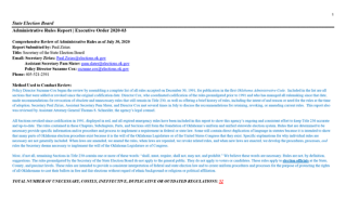 Microsoft Word - State Election Board_Admin Rules Report_E.O.2020-03_07-30-20.docx