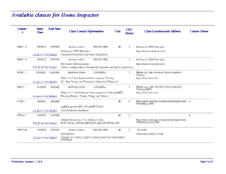 Home Inspector CE Courses