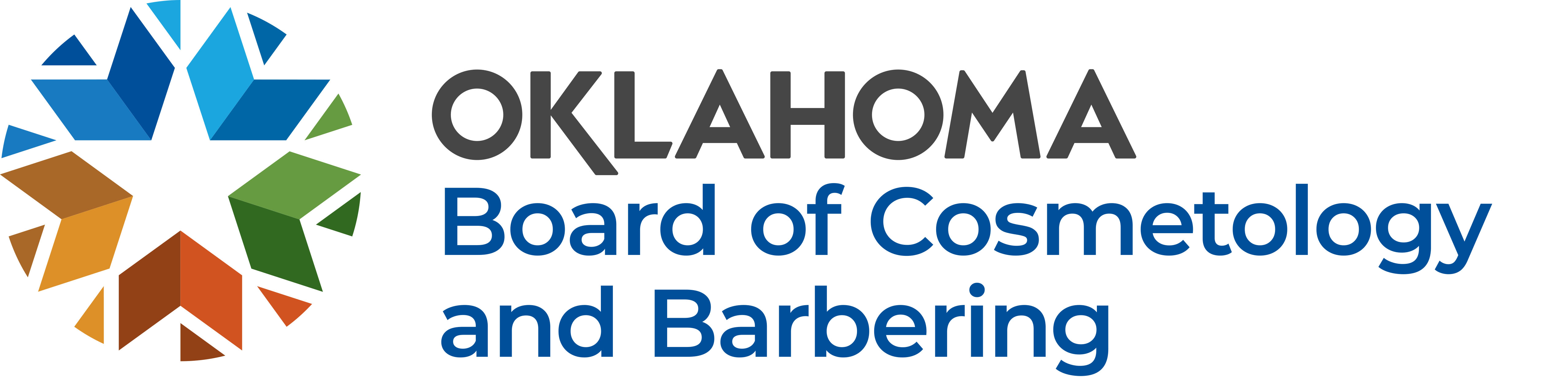 logo for Oklahoma State Board of Cosemetology and Barbering