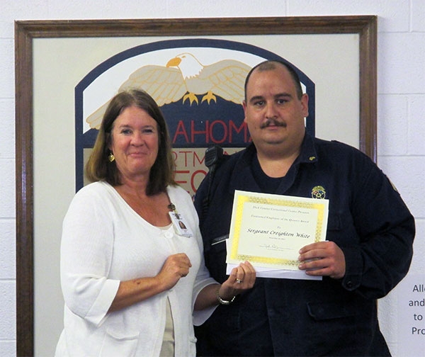 DCCC's Warden Dowling with Sgt. Creighton White