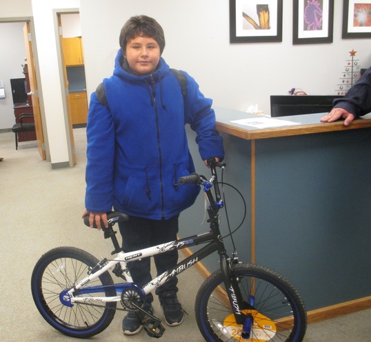Jimmy Hamilton was the winner of the Dick Conner Correctional Center's inaugural Community Bicycle Drawing.