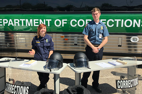 Officer Allison Flemming and Officer Conner Enblom