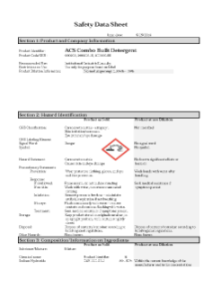 Combo built detergent SDS