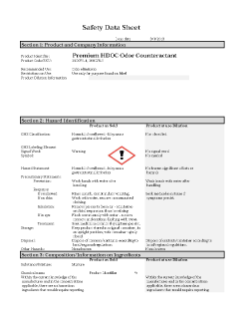 Premier Odor Concentrate SDS