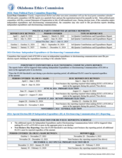 2024 State Political Party Calendar HD39