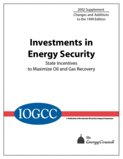 Investment in Energy Security State Incentives 2002