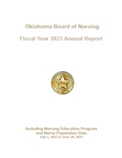 Oklahoma Board of Nursing Fiscal Year 2023 Annual Report