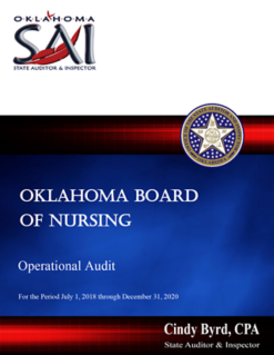 2019-2020 Fiscal Years: OK State Auditor and Inspector Report Operational Audit