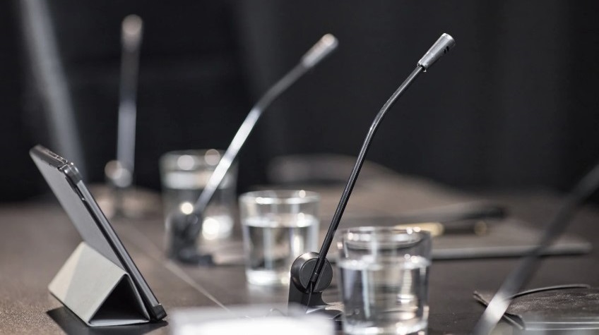 Board meeting microphones