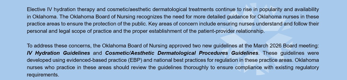 New Policies for IV Hydration and Aesthetics