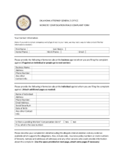 Workers' Compensation Fraud Complaint Form