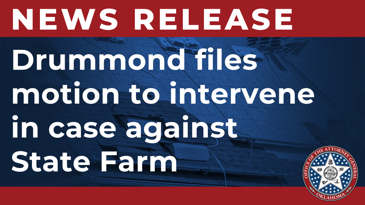 Image for Drummond files motion to intervene in case against State Farm over ‘Hail Focus Initiative’ scheme