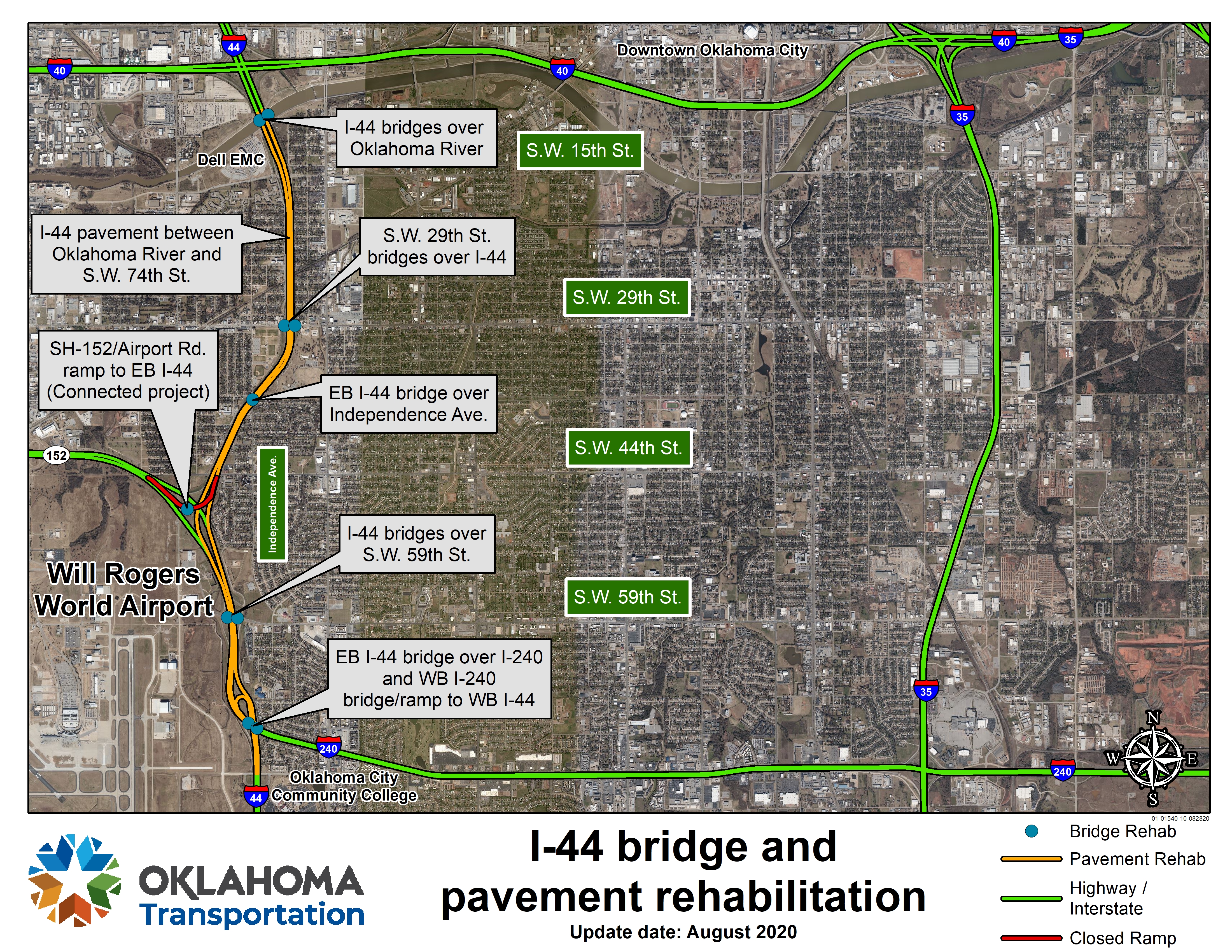 I-44 and SH-152 project map