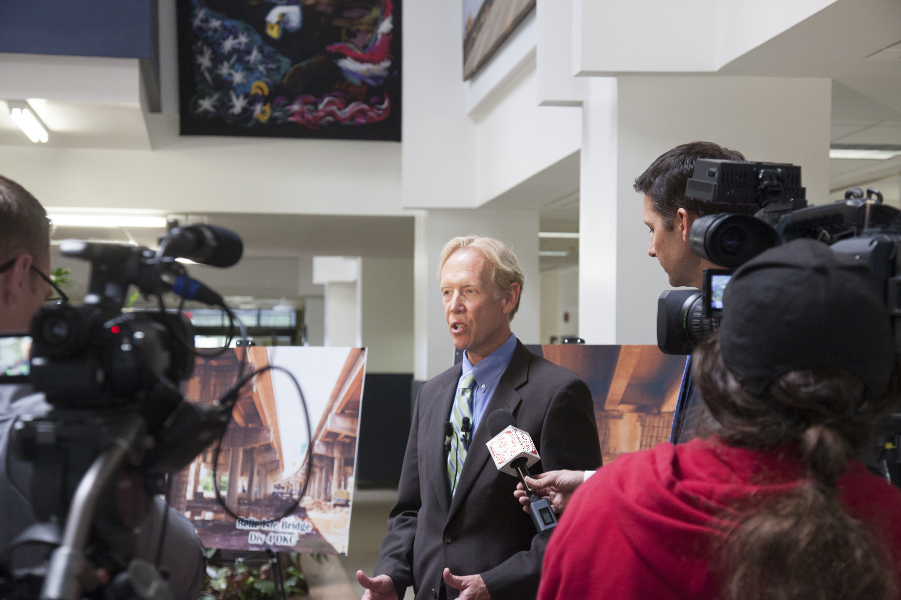 Patterson speaks about Belle Isle bridge 