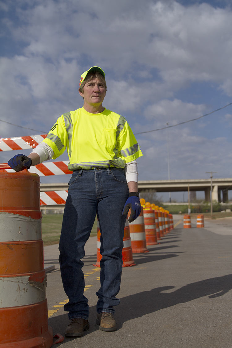 Tanya Adams, a Tulsa County maintenance worker for ODOT