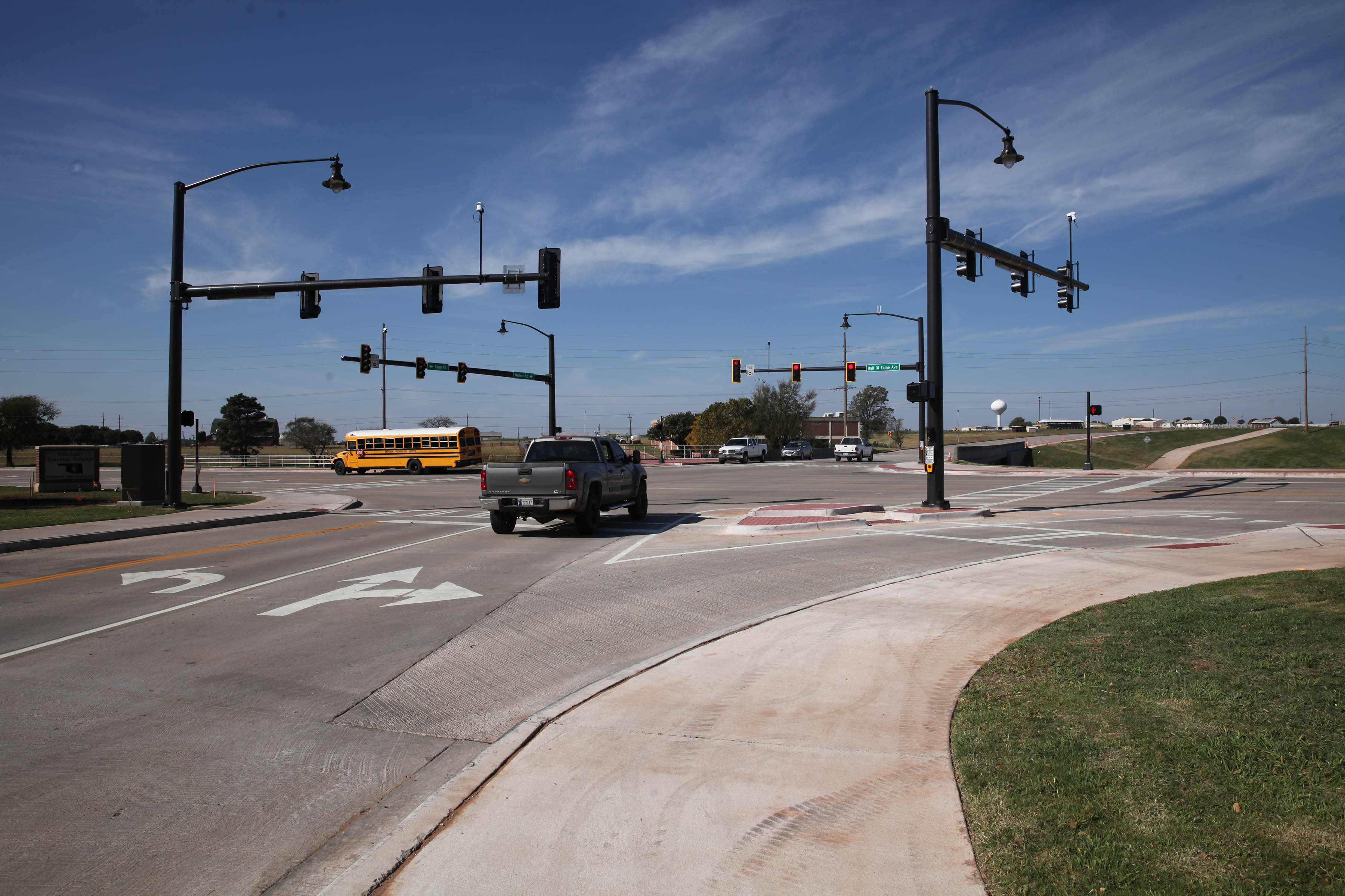 Western Rd. at Hall of Fame Ave. and Farm Rd. in Stillwater