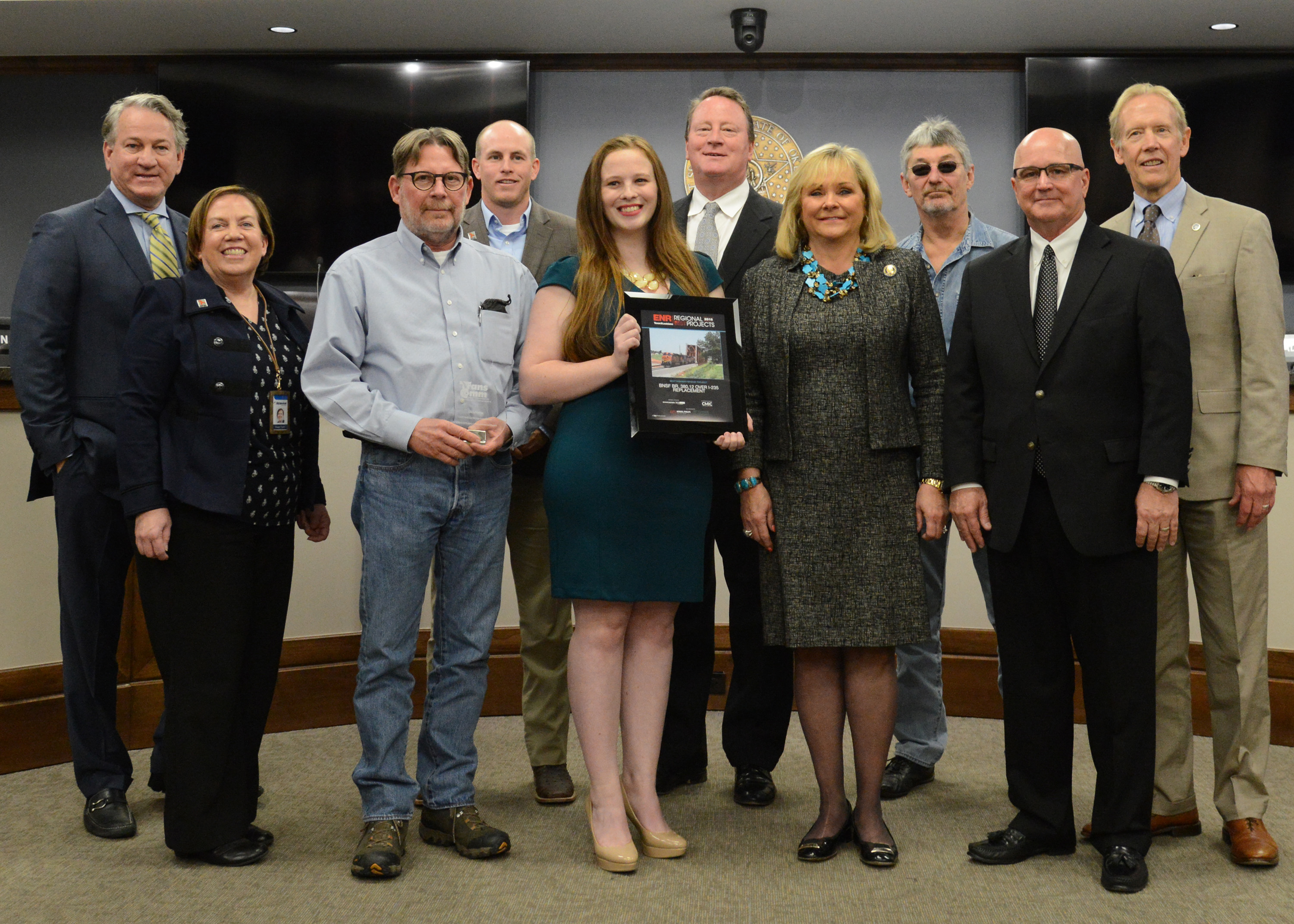 ODOT engineers and contractors receive award for I-235 construction