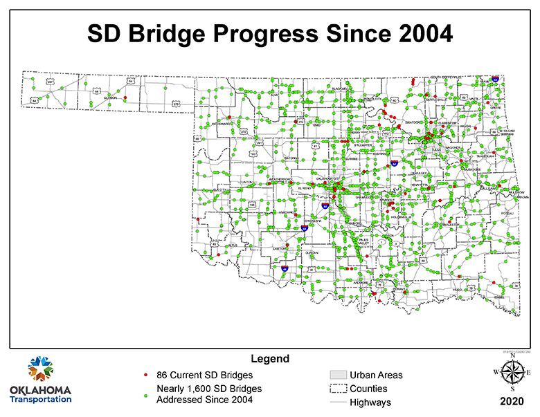 2020 SD Bridge Map