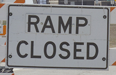 Ramp Closed Sign