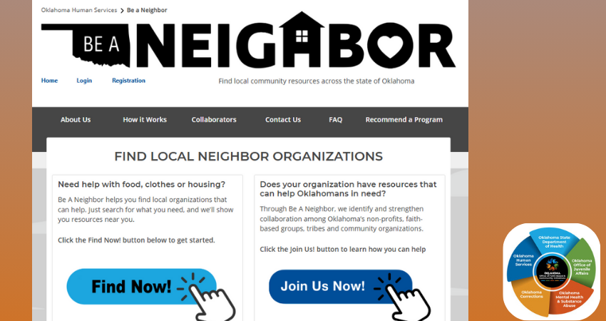 Be A Neighbor website
