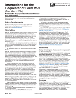 W-9 IRS INSTRUCTIONS