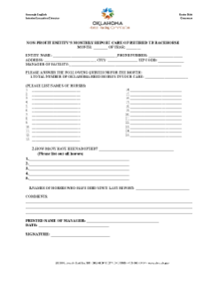 TB RETIREMENT MONTHLY REPORT