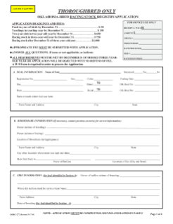 TB RACING STOCK APPLICATION