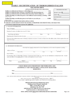 TB STALLION RECERTIFICATION FORM