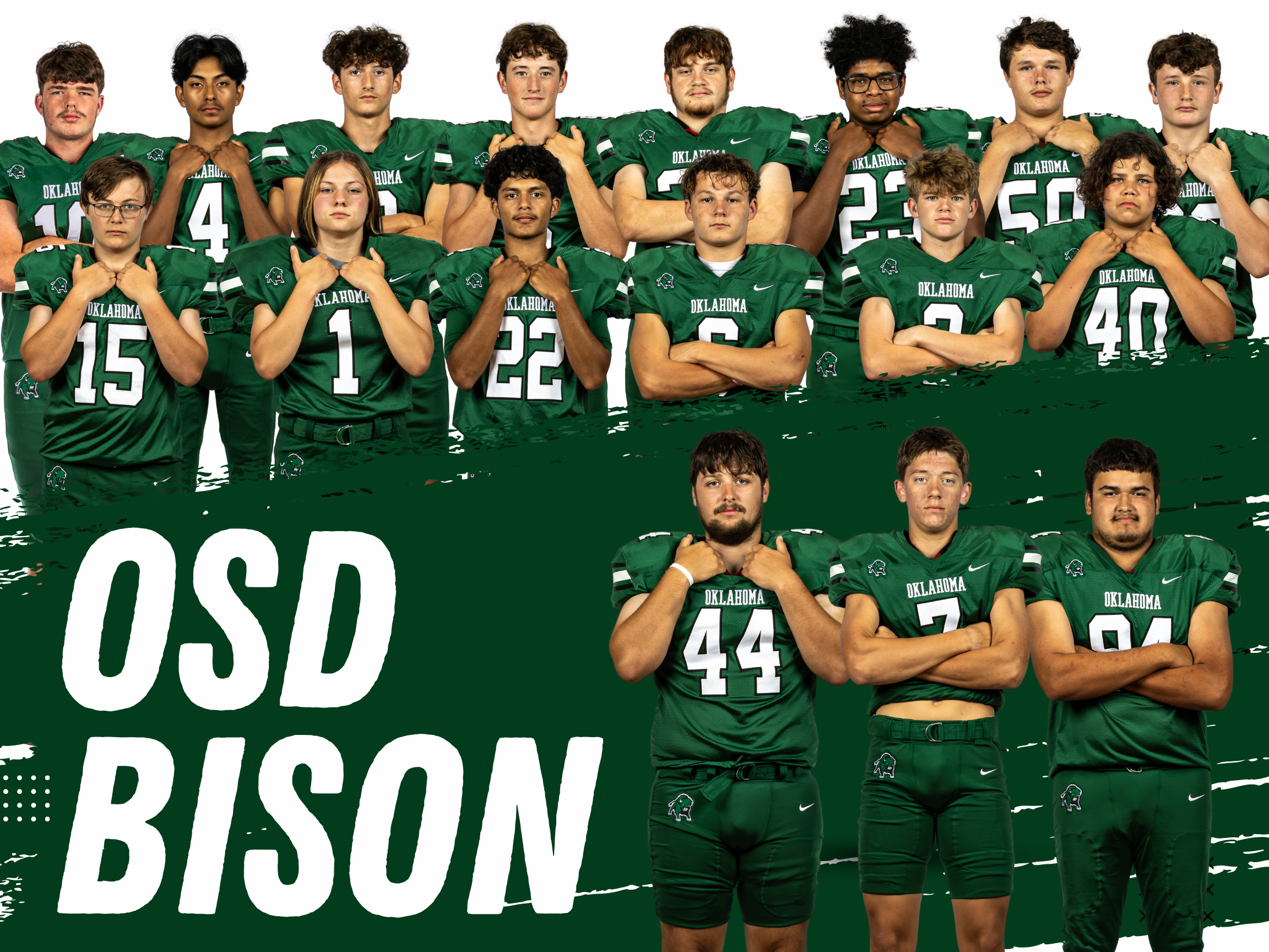 OSD Bison photo collage of all the players on the team.