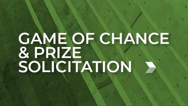Game of Chance and Prize Solicitation