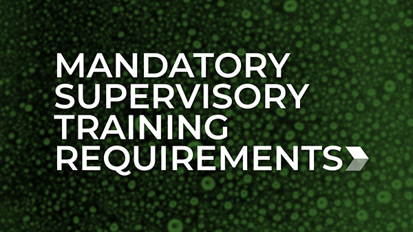 HCM Mandatory Supervisory Training