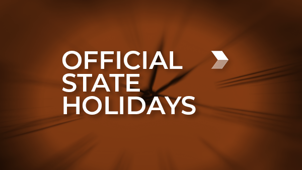 Official State Holidays